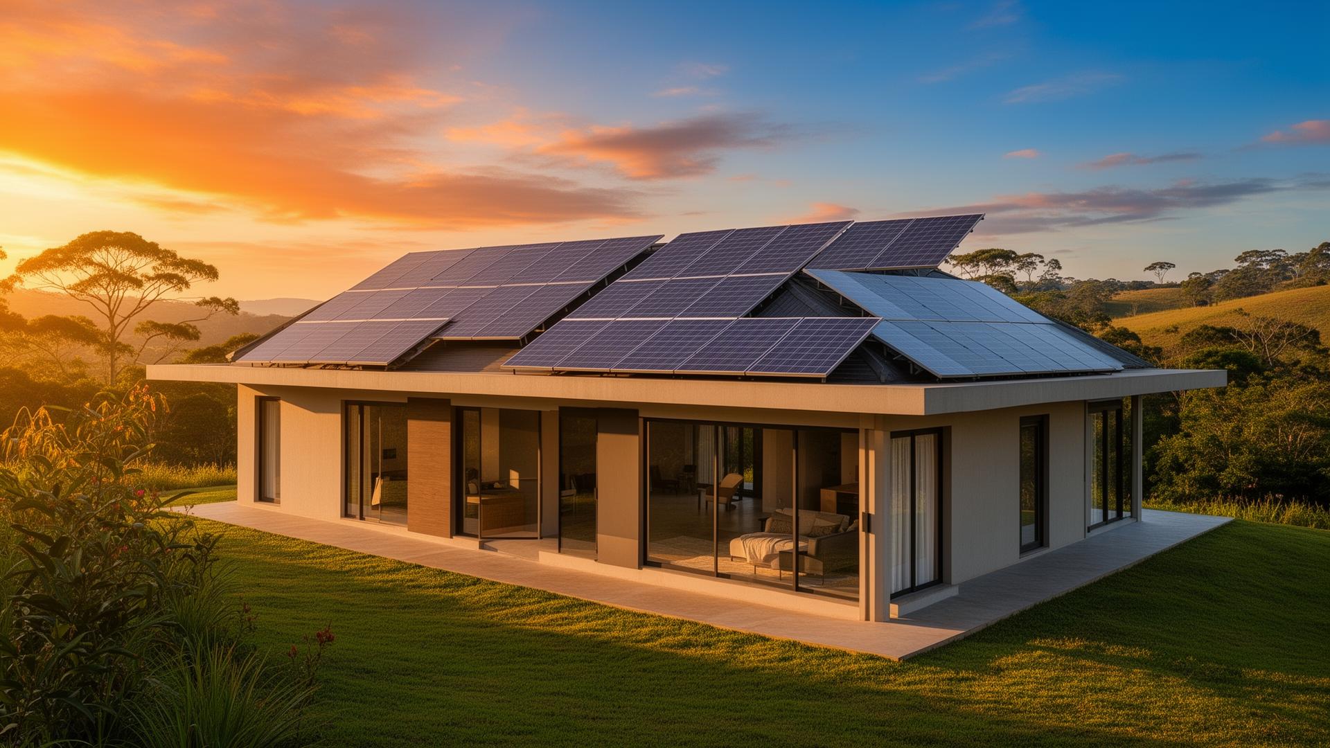 Casa com energia solar no Paraná